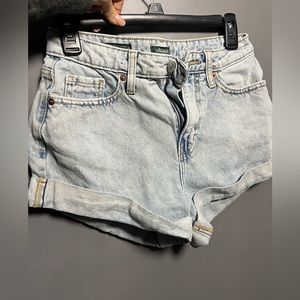 Target light jean shorts high rise